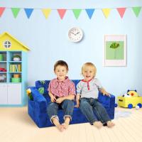 Składana rozkładana sofa kanapa dla dzieci 2 w 1 fotel motyw dinozaura C19