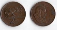 RPA 1967 2 CENTS JĘZYK AFRIKAANS