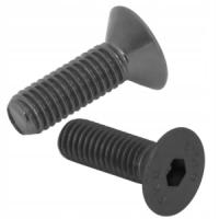 Śruba stożkowa imbusowa M6x12 kl.10.9 czarna DIN 7991 10szt.