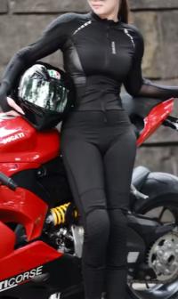 WOSAWE Zestaw: Damska kurtka i spodnie motocyklowe z ochraniaczami