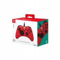 Przewodowy kontroler HORI Nintendo Switch Horipad Wired Controler red ORYG