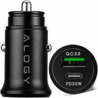 Автомобильное зарядное устройство для телефона автомобиля мощный быстрый 2x USB QC USB-C PD 48W