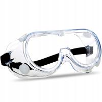 GOGLE okulary ochronne BHP ROBOCZE WENTYLOWANE przeciwodpryskowe SZCZELNE