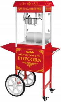 Машина для попкорна-тележка-красный ROYAL CATERING RCPW.16.2