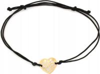 Золотой браслет 585 string ажурное сердце модный дизайн для нее 14k