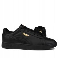 Buty męskie sportowe Puma Smash 3.0 39098710 czarne skórzane