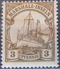 Marschall Isl. kolonia niemiecka stary znaczek (6/9