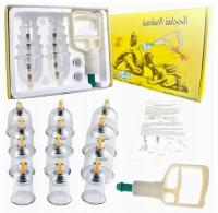 Bańki Bezogniowe Próżniowe Zestaw 12 szt + Pompka Zestaw do Relaksacji