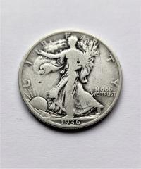 USA, 1/2 (PÓŁ) DOLARA 1936, typ Walking Liberty,