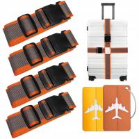 4X багажный ремень безопасности для чемоданов, набор из 2 этикеток