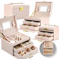 Эксклюзивная шкатулка для драгоценностей вместительный элегантный Золотой Шарм