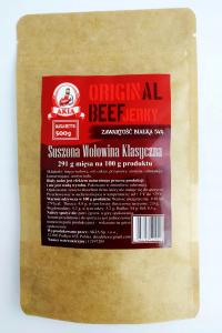 Вяленая говядина AKIA, вяленое мясо, классическая вяленая говядина 500 г