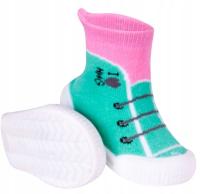 KAPCIE NIEMOWLĘCE Skarpety z podeszwą 2w1Do żłobka