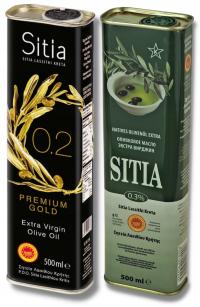 Набор греческое оливковое масло SITIA Extra Virgin 2x 500 мл. дата до 01/26