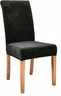 Чехол для стула велюр универсальный велюр чехлы для стульев черный