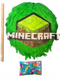 PINIATA urodziny MINECRAFT Majnkraft Creeper TNT prezent + GRATISY