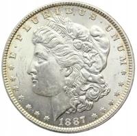 MORGAN DOLLAR USA 1887 LIBERTY EAGLE SUPER STAN!