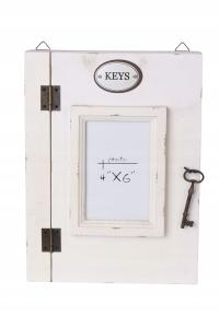 ДЕРЕВЯННЫЙ ШКАФ ДЛЯ КЛЮЧЕЙ БЕЛЫЙ