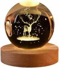 Nowa Kryształowa Kula 3D Kryształowa Planeta Grawerowany Laserowo System Sz