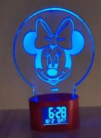 Budzik dla dzieci Disney Myszka Mickey czerwona