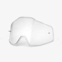 100% Szyba do gogli 100% RACECRAFT/ACCURI/STRATA (Szyba Przezroczysta HD Double Injected Anti-Fog) (NEW)