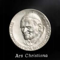 PRL, medal okolicznościowy, Jan Paweł II, 1987, ag 925