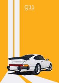 Plakat Porsche 911 Auto Vintage Retro 91,5x61 #3