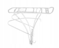 BAGAŻNIK ROWEROWY aluminiowy regulowany BIAŁY