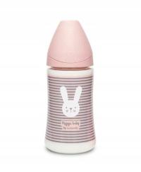 Suavinex, Butelka 270 ml Hygge Królik Różowy