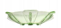 ŻARDINIERA STOLZLE HERMANOVA HUT ZIELONE SZKŁO ART DECO