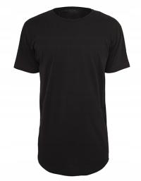 мужская футболка черная футболка черный длинный городской