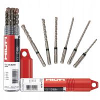 Zestaw wierteł SDS Plus Hilti do betonu żelbetu 6 sztuk TE-C M1 2-ostrzowe