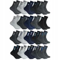 20 x Skarpety bawełniane skarpetki męskie sportowe oddychające trwałe 39-42
