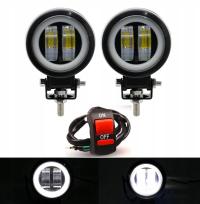 REFLEKTOR HALOGEN LAMPA LED CREE RING QUAD MOTOR