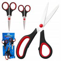 Nożyczki Biurowe Szkolne Kuchenne Krawieckie Zestaw Nożyczek 3 Sztuki