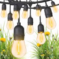 GIRLANDA OGRODOWA DEKORACJA ŚWIETLNA 20M ŻARÓWKI 20 LED ZEWNĘTRZNA LAMPKI