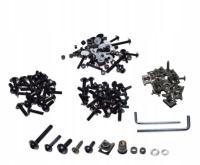 ŚRUBA OWIEWKI ALUMINIOWA CZARNA ZESTAW