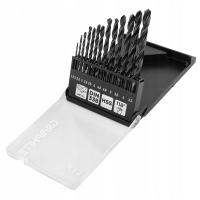 Wiertła do metalu HSS, 1,5 - 6,5mm, zestaw 13 szt., GRAPHITE 54T930