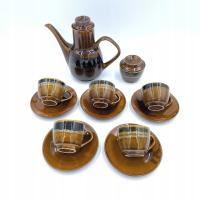 MIROSTOWICE СЕРВИЗ КОФЕЙНЫЙ НАБОР ТИГРА ВИНТАЖ РЕТРО КЕРАМИКА