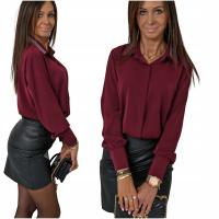 ELEGANCKA KOSZULA ZE ZDOBIONYM KOŁNIERZYKIEM GLORIS! WZ.1