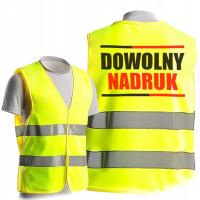 Kamizelka odblaskowa żółta rozpinana XL