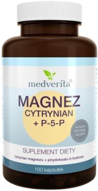 Цитрат магния P-5-P 100 капсул Medverita для поддержки мышц и суставов