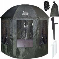 Рыболовная палатка зонтик регулируемый зеленый для рыбы водонепроницаемый 240 см
