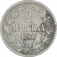 5.dbr.FINLANDIA, ALEKSANDER II, 2 MARKKAA 1866