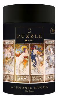 PUZZLE 1000 UKŁADANKA TUBA ART OBRAZ CZTERY PORY ROKU MUCHA INTERDRUK