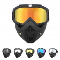 MASKA Airsoft MOTOCYKL Snowboard CROSS GOGLE Laser