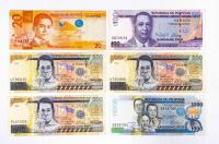 Filipiny, zestaw 6 banknotów