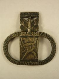 Odznaka - Międzynarodowe Zawody Strzeleckie - Lwów - 1931 - srebro