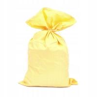 Worek laminowany na ziemniaki, zboże, drewno do kominka 50x80cm żółty