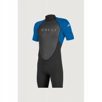 Pianka Męska ONeill REACTOR 2MM Back Zip S/S spring Black/Blue r XLS